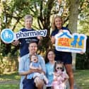 Broadcaster and presenter Dr Ciara Kelly helps launch this year's Walk 100km in September campaign in aid of the Jack and Jill Children's Foundation, proudly supported by Life Pharmacy, part of the Uniphar Group. The nationwide fundraising challenge encourages people across Ireland to walk 100km throughout September to help raise €100,000 for Jack and Jill, funding 5,000 hours of in-home nursing care and respite support for families caring for children with complex medical needs. Pictured, from left: Lesley Ryan, Jonny Parkinson, Oonagh Parkinson, Deirdre Parkinson, Clodagh Parkinson, Dr Ciara Kelly. To register for the challenge or donate, visit www.lifepharmacy100.ie.