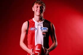 Kobe McDonald in his new St Kilda colours. 
