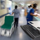 A hospital corridor