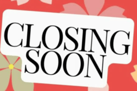Closing soon stock image