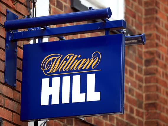 William Hill shop branding above a betting shop