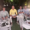 Toasting Gearoid and Niamh: Limerick hurlers Pat Ryan, Cian Lynch, Darragh O'Donovan and Declan Hannon