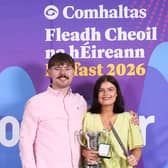 Talented winner Nadine Smith, who made a big impression at the Fleadh, and acclaimed traditional musician Owen Smith both of Comhaltas Ceoltóirí Éireann CCÉ Joe Callaghan branch in Edgeworthstown.