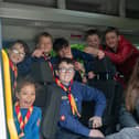 Pictured are members of Renmore Scout Group during a recent visit to the club by the Community Finance Ireland team.