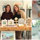 Elaine, Lyndsey, and Zara McGonigle of McGonigle Glass in the Donegal Craft Village
