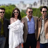 Tom Holland, Anne Hathaway, Matt Damon and Robert Pattinson attending The Odyssey photocall in central London