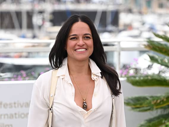 Michelle Rodriguez smiling