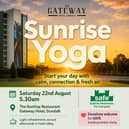 Sunrise Yoga to raise money for SAFE will take place in the Rooftop Restaurant