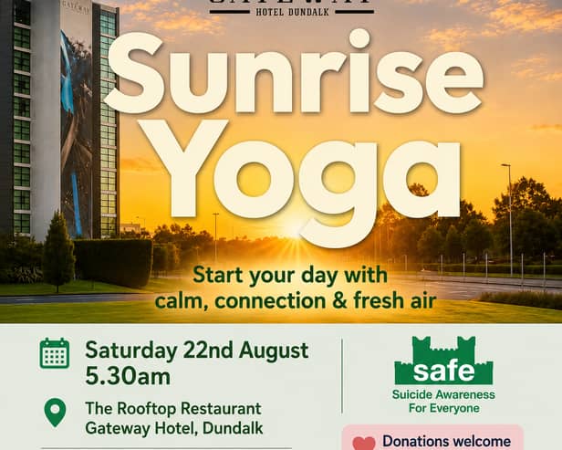 Sunrise Yoga to raise money for SAFE will take place in the Rooftop Restaurant