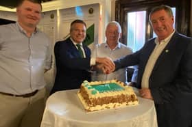 Ronan Feighery, Cathaoirelach, Offaly FF Comhairle Dail Ceantair, Deputy Shane Moynihan, Cllr Declan Harvey, Cathaoirleach, Offaly County Council and Deputy Tony McCormack