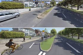 A render of the proposed road layout for Paddy Browne's Road as part of the Accessible Neighbourhood  Project