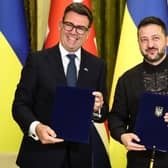 Andy Burnham and Volodymyr Zelensky
