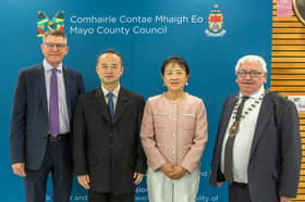 The Ambassador of the People’s Republic of China to Ireland was welcomed  by Cathaoirleach of Mayo County Council, Cllr John Caulfield in August