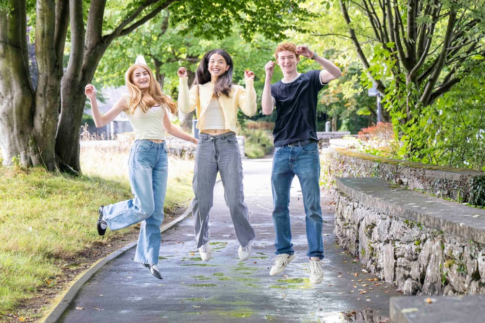 Ella Costello, Corofin; Ciara Bergin, Kinvara, and  Pádraig Ó Máille, Moycullen, who all scored maximum points in their Leaving Certs which they studied for in Yeats College Galway and will go on to study Medicine in University of Galway.