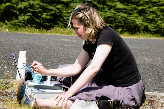 Yulia Gasio during her residency at Dunree