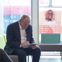 Sir Ed Davey donates blood