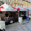 Castle Street market in Edinburgh