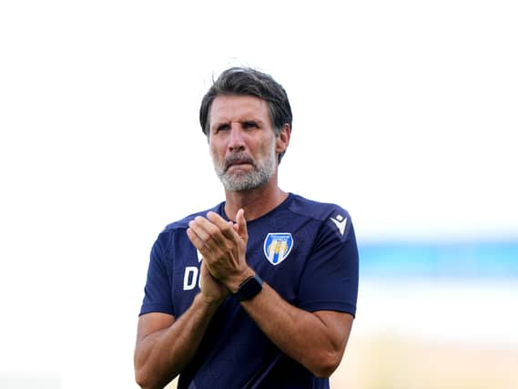 Colchester manager Danny Cowley