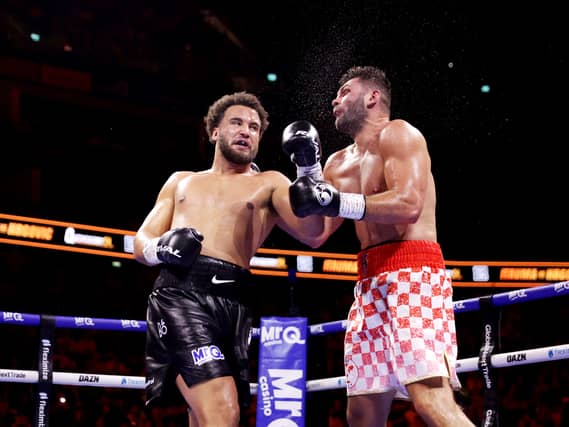 Moses Itauma suffered his first defeat after being stopped by Filip Hrgovic at The O2