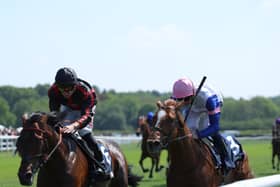 Maltese Cross (left) winning at Lingfield