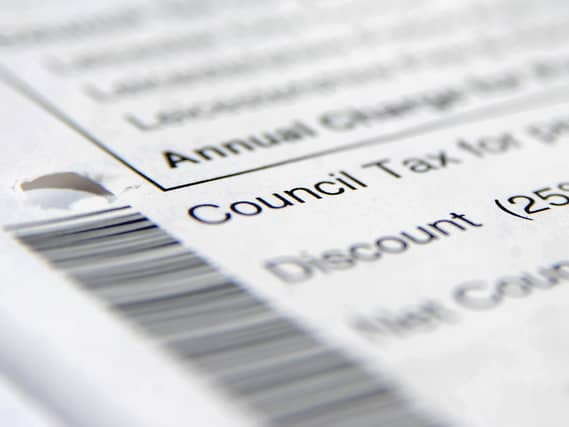 A council tax bill
