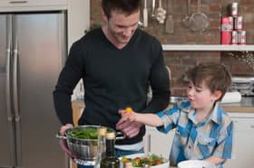 If the rush in the evening is causing the stress, try to find some practical ways to reduce it. Can you meal plan, so making dinner is a matter of simply reheating on some days? Can the children help you with some of the preparation