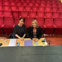 Sandra Power, who will direct The Lino King, and Siobhan Grace Regan, who is the show's chorus mistress pictured in the Strand Theatre at the launch night last week 