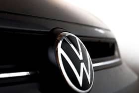 Volkswagen logo on a vehicle