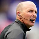 Mike Dean pictured before a Chelsea v Watford Premier League match