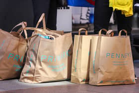 Primark bags in Dublin City centre