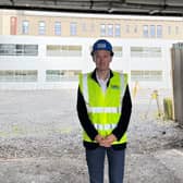Minister Dillon on site at MUH this afternoon.