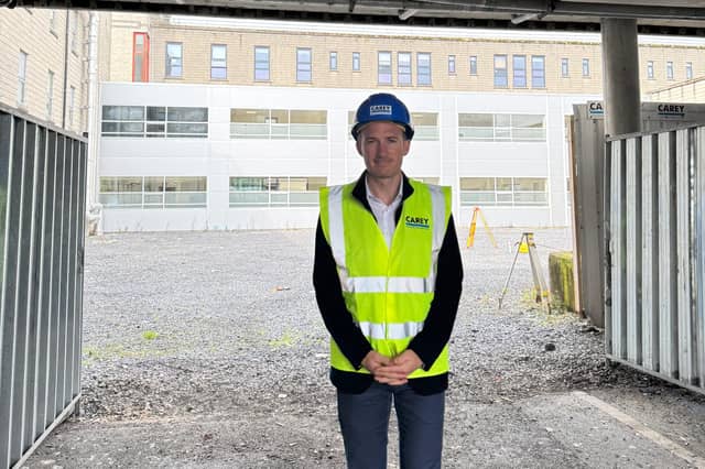 Minister Dillon on site at MUH this afternoon.