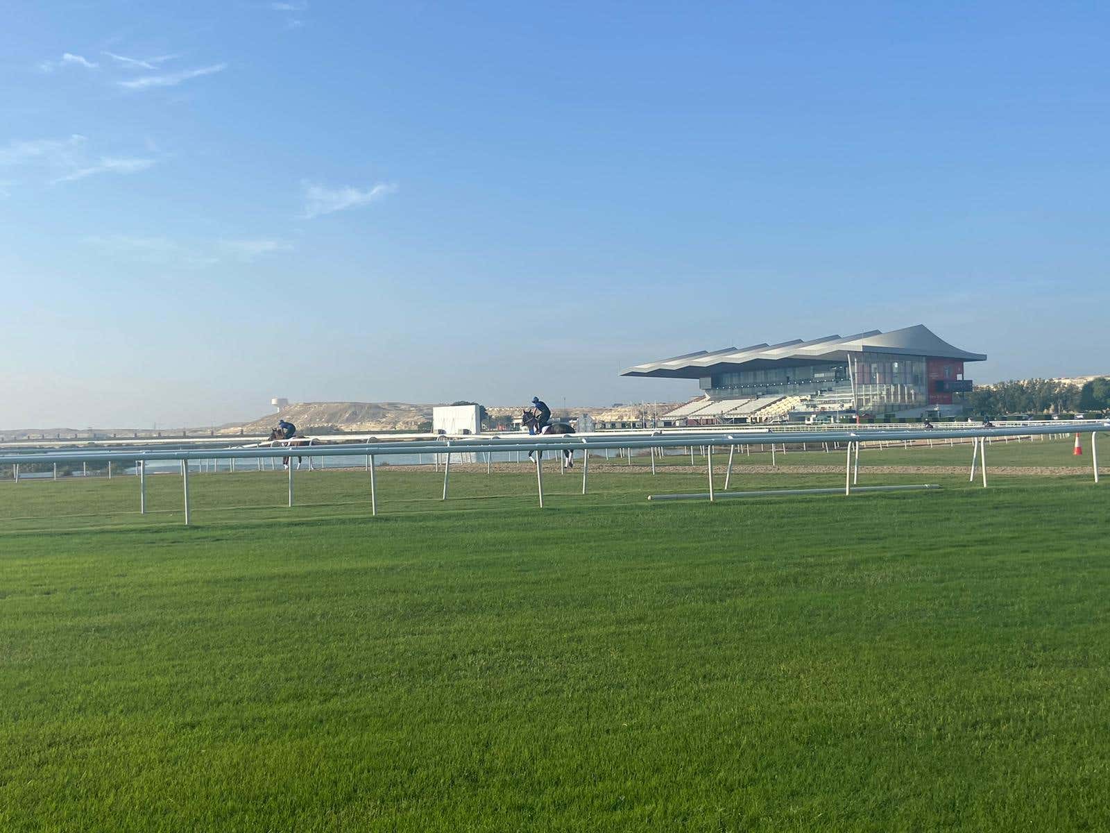 A general view of the racecourse in Bahrain