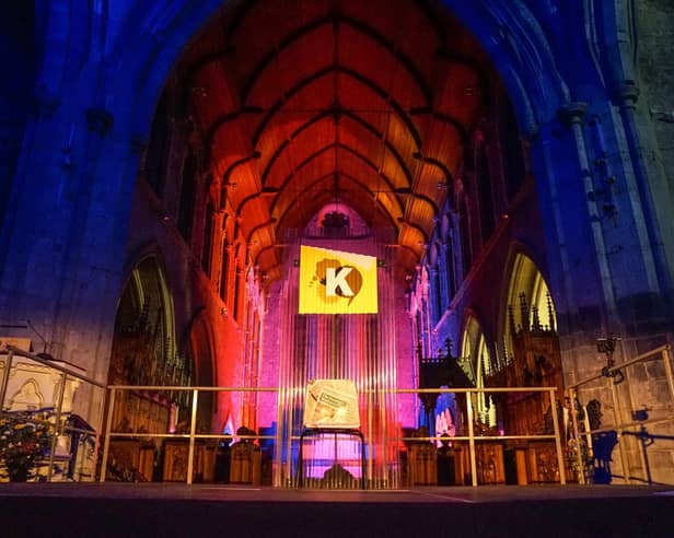 St Canice’s Cathedral during a previous edition of Kilkenomics