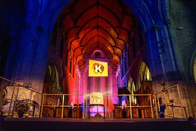 St Canice’s Cathedral during a previous edition of Kilkenomics