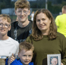 Marian Hastings and her and James' three boys, Eoin, Ben and Joey.