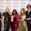 Cast of the Celebrity Traitors with anaward