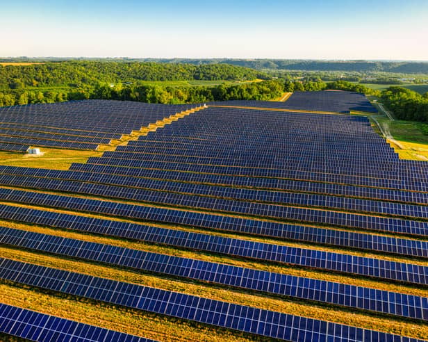 Example of a solar farm