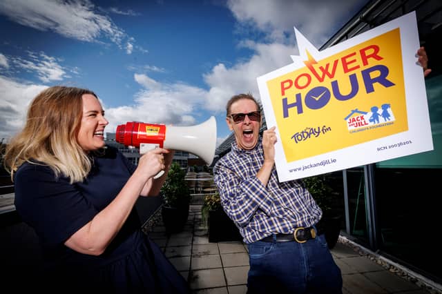 Today FM presenters Ian Dempsey and Alison Curtis launch Power Hour for Jack and Jill with Today FM.
Picture Andres Poveda.