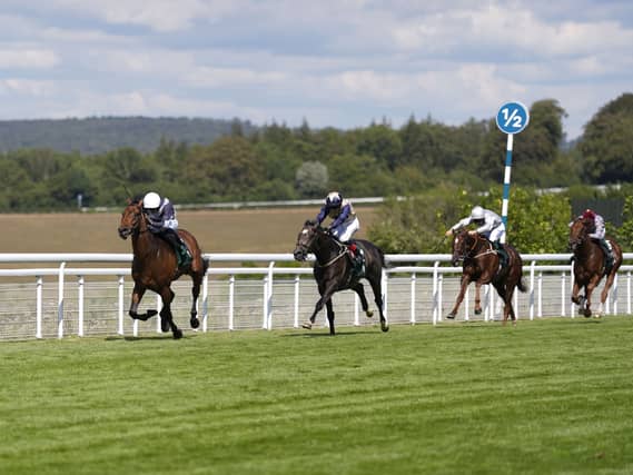 Enceladus wins the Gordon Stakes at Goodwood