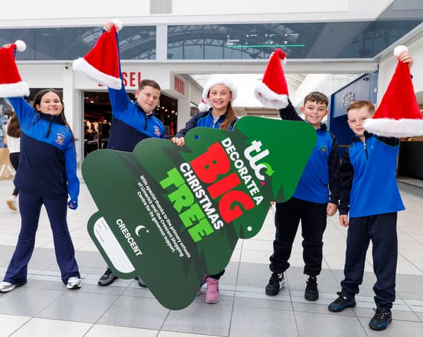 6th class students Lauren Wong and Ryan Ward of Le Chéile NS Rathbane, and Zoe Kowalik, Jake Onslow and Lincoln Brown of Our Lady Queen of Peace NS, Janesboro, pictured at the launch in the Crescent Shopping Centre. PICTURE: ARTHUR ELLIS