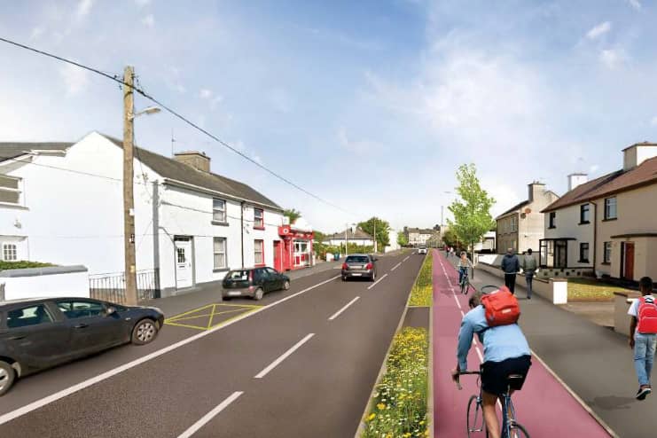 An artist's impression of the Active Travel Scheme