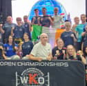 Members of the Irish kickboxing team and supporters at the world championships.