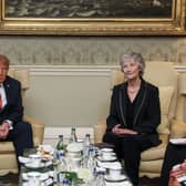 Catherine Connolly and Donald Trump at Aras an Uachtarain