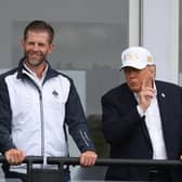 Donald Trump with son Eric (left)