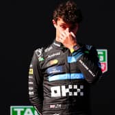 McLaren driver Lando Norris after finishing third at the Spanish Grand Prix