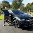 Glen Fitzpatrick after buying his new Mercedes-Benz for only 99c