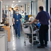 Staff on a hospital ward