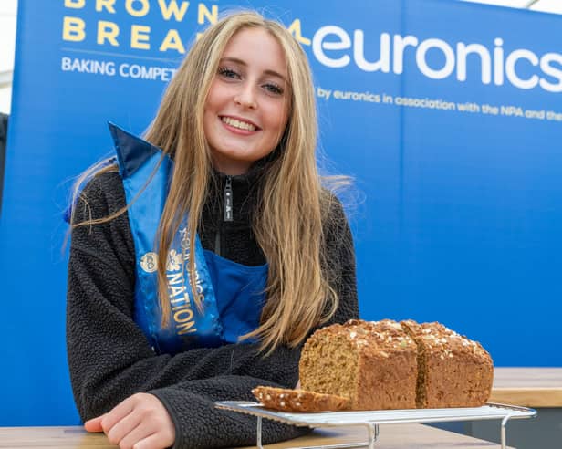 Junior brown breads winner, Cara Wall from Dublin at Ploughing 2026 in Screggan, Tullamore, Thursday 17th September 2026.
Photo: Alf Harvey.