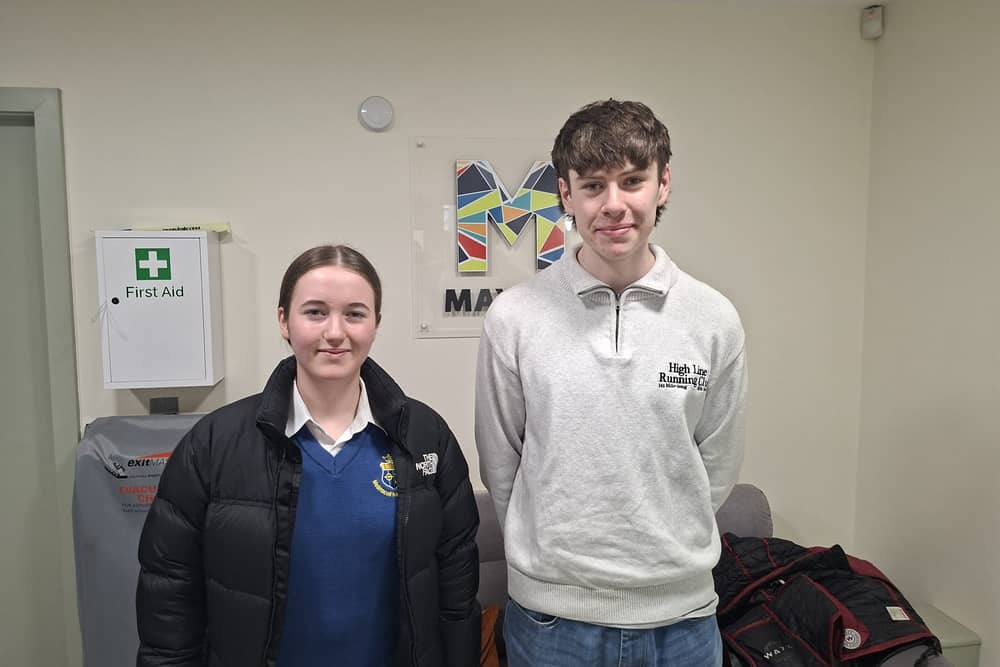 Emer Cronin and Nevin Lynch at Mayo County Council offices